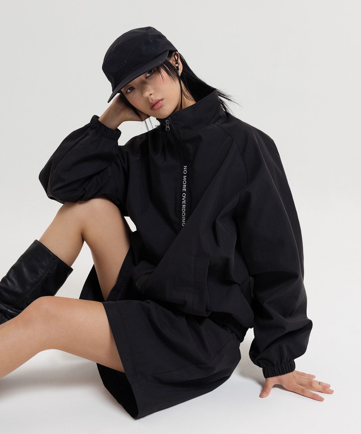 노버(NNVER) 투웨이 와이드팬츠 (black)