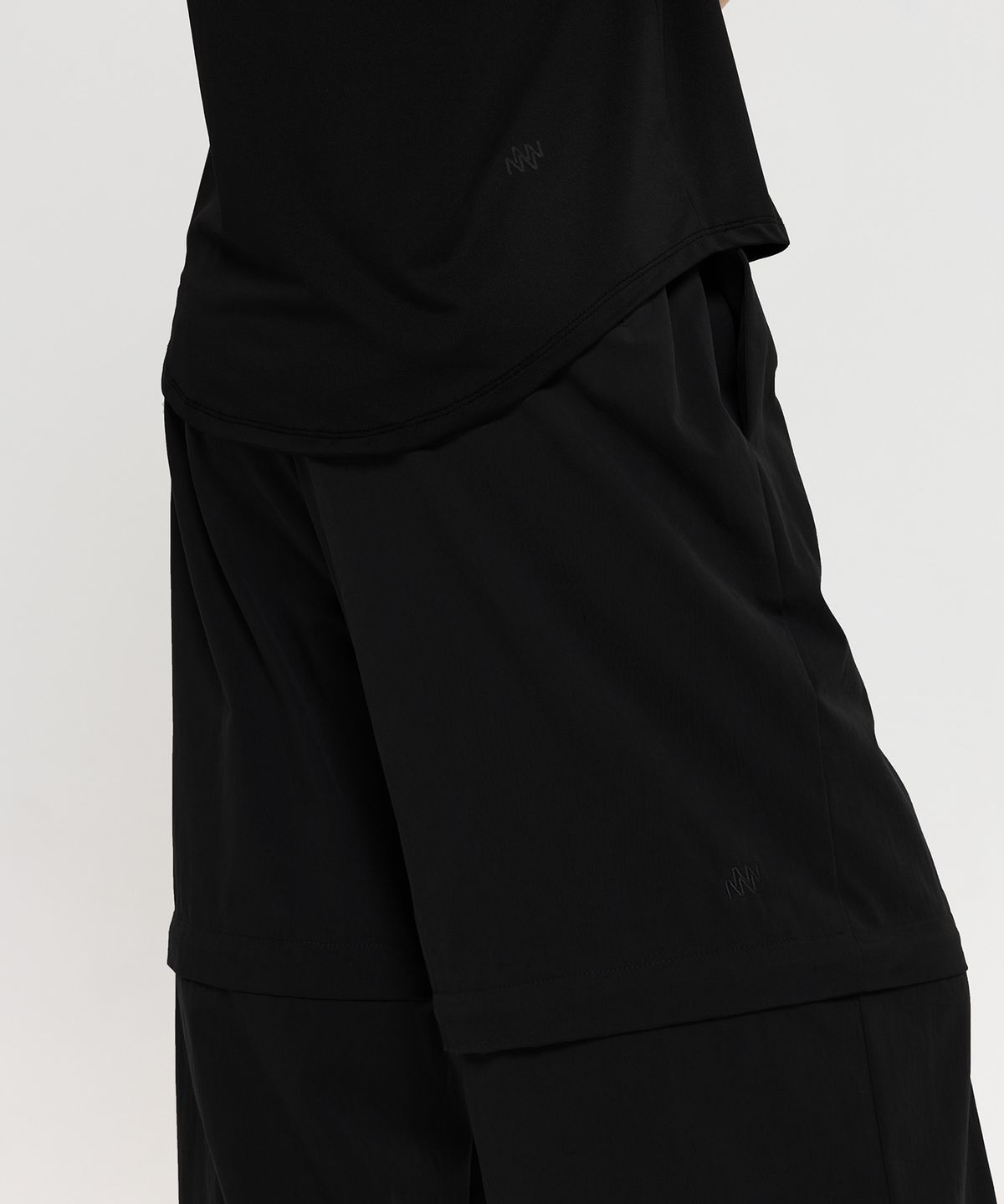 노버(NNVER) 투웨이 와이드팬츠 (black)