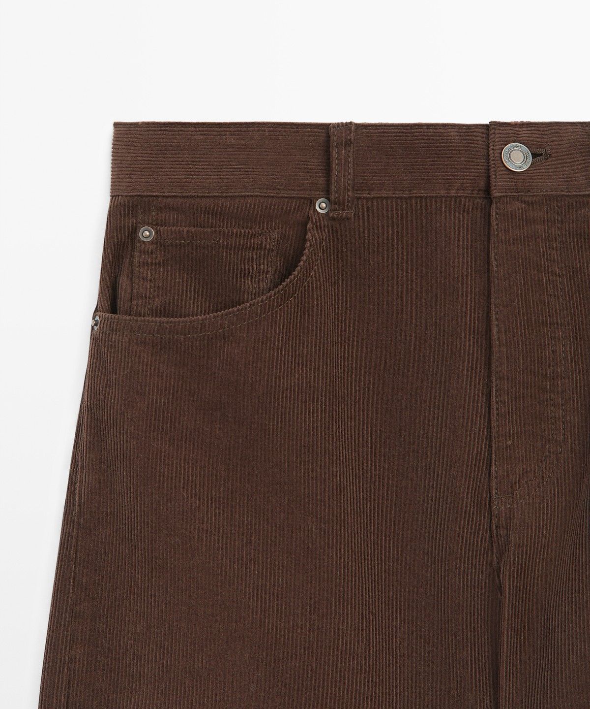 마시모두띠(MASSIMO DUTTI) 플레어 핏 마이크로 코듀로이 팬츠