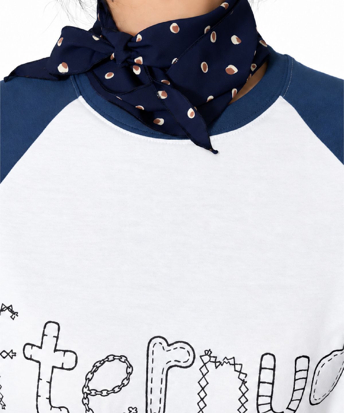 에프터누드(AFTERNUDE) GOMPANGI SCARF (DEEP NAVY)