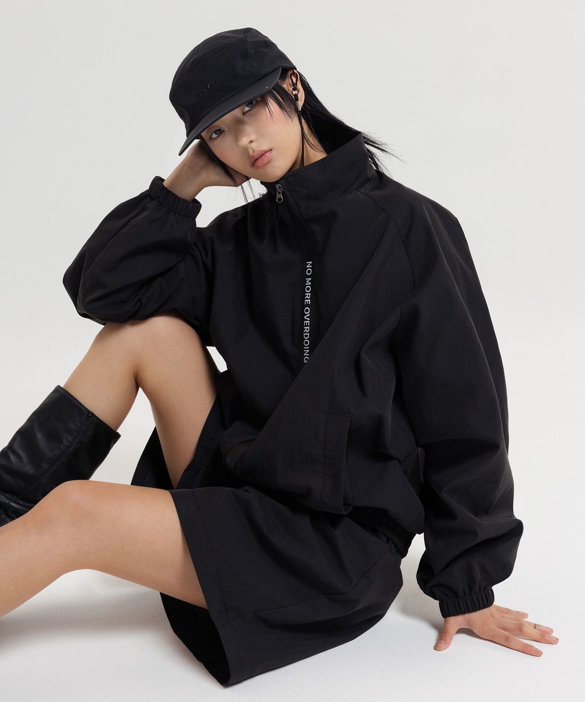 노버(NNVER) 카우보이 캠프 캡 (black)