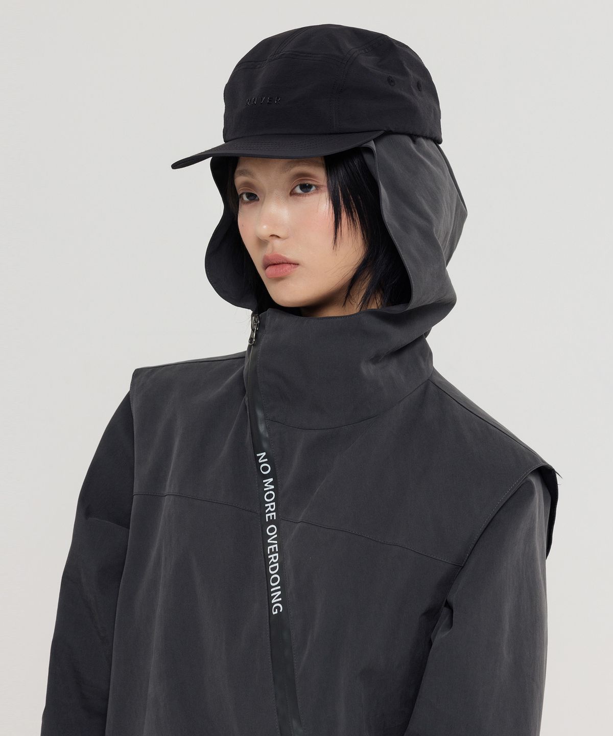 노버(NNVER) 카우보이 캠프 캡 (black)