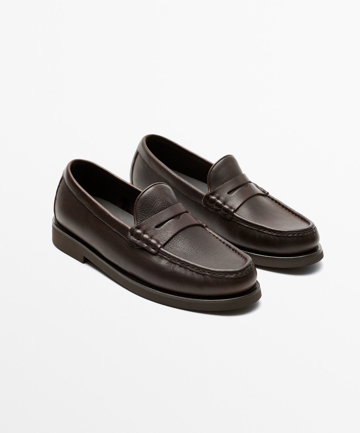 마시모두띠(MASSIMO DUTTI) 가죽 페니 로퍼