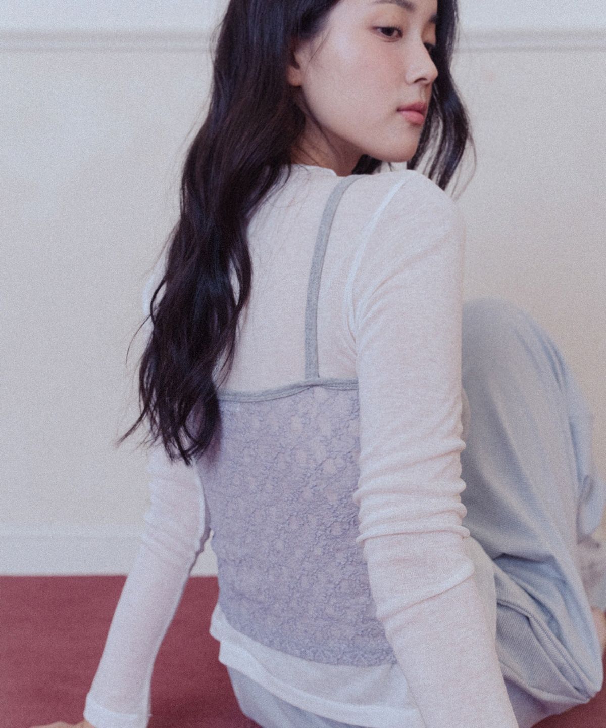 모로아(MOROA) Button Basic Tee-Ivory