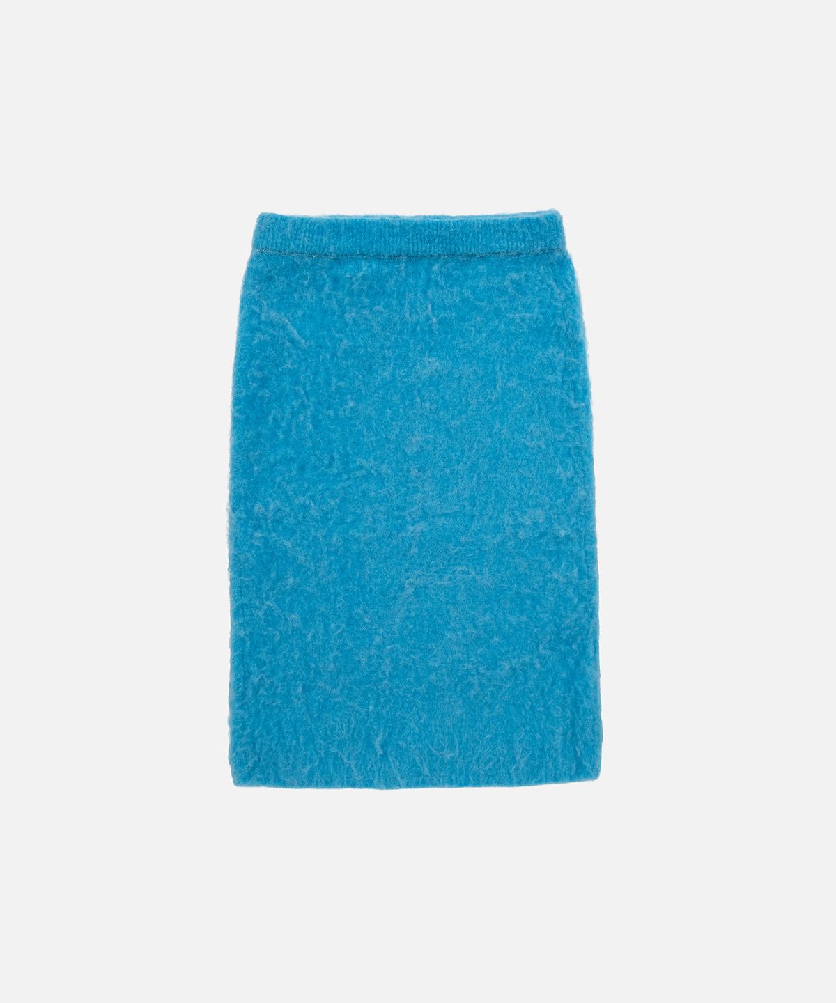 인스턴트펑크(INSTANTFUNK) FUZZY KNIT LONG SKIRT - BLUE