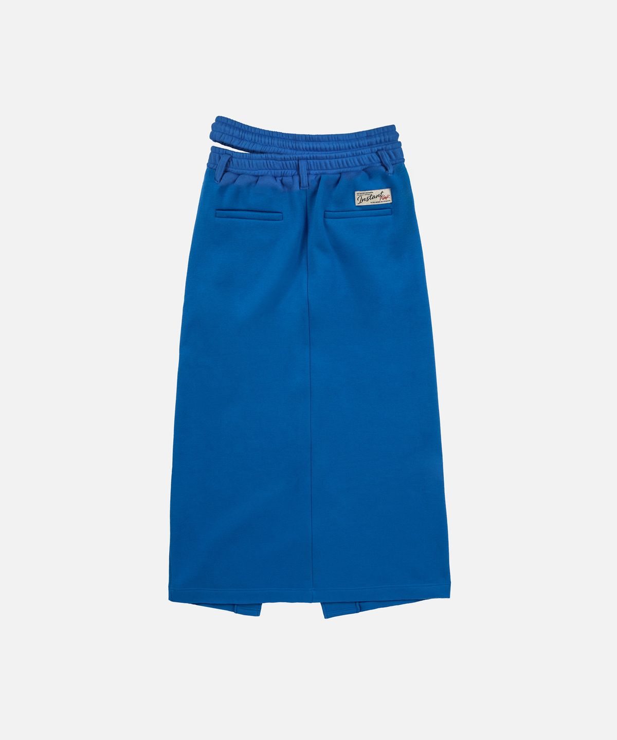 인스턴트펑크(INSTANTFUNK) BELT DETAIL JERSEY LONG SKIRT - BLUE