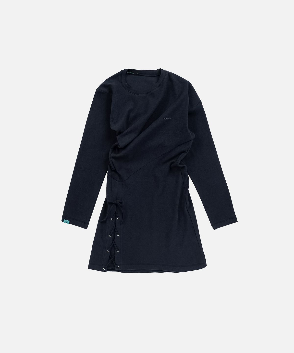 인스턴트펑크(INSTANTFUNK) TWISTED LACE UP MINI DRESS - NAVY