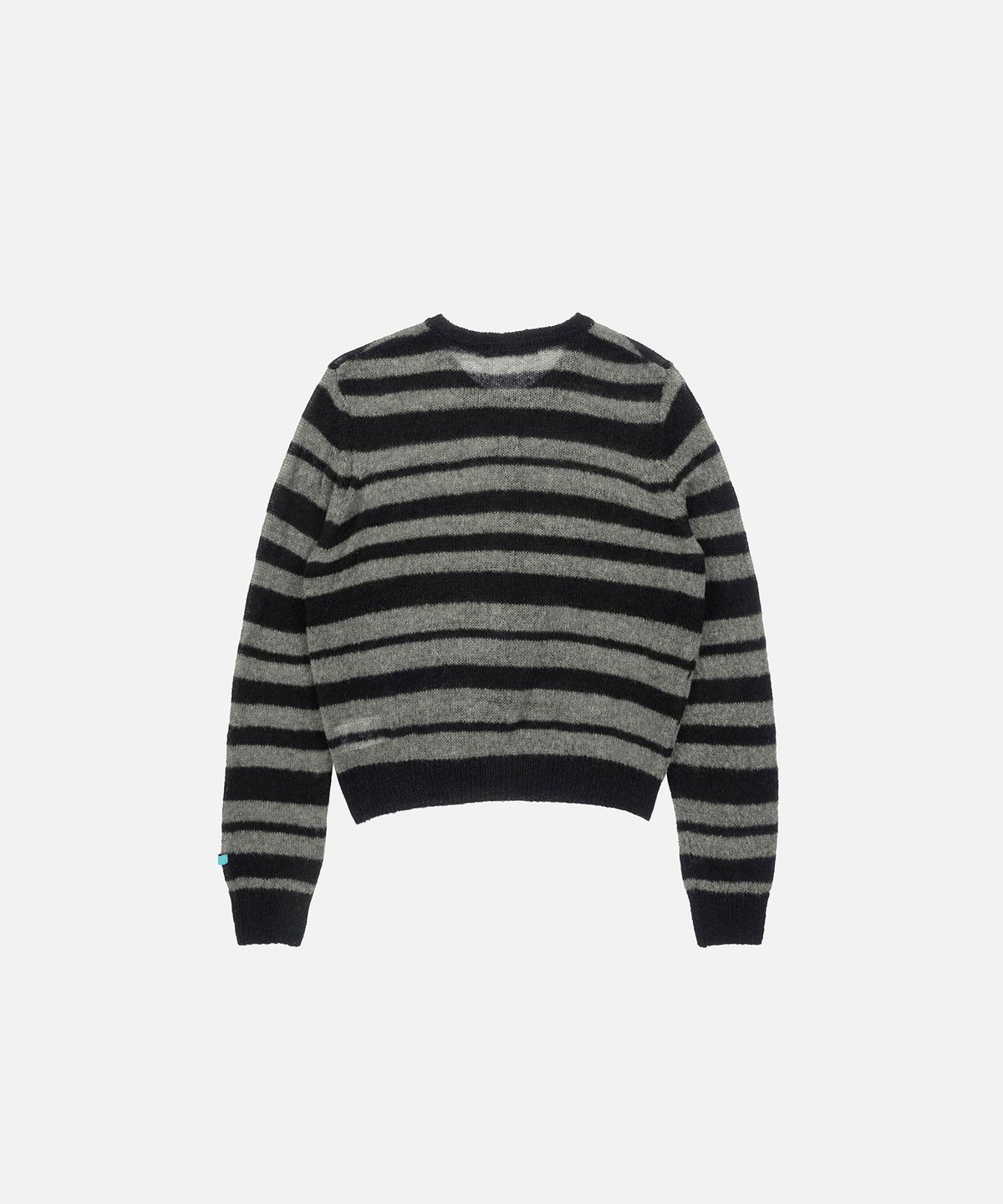 인스턴트펑크(INSTANTFUNK) ROUND NECK STRIPE CARDIGAN - KHAKI
