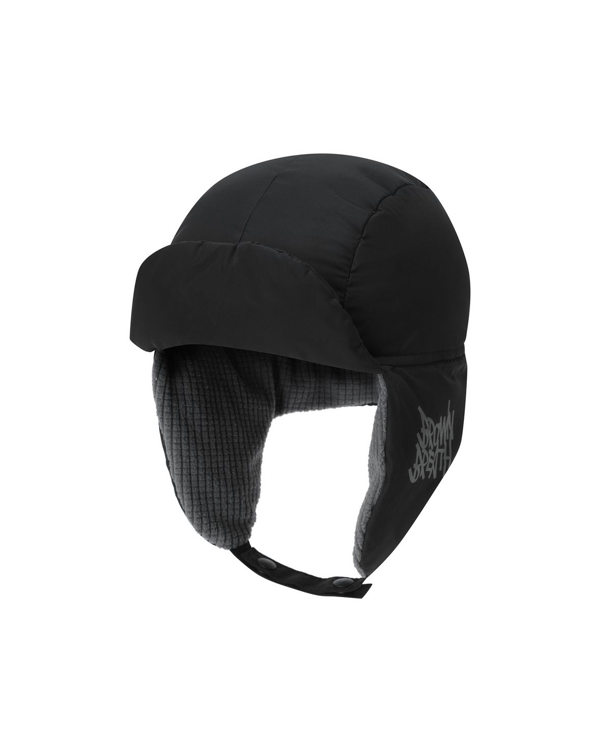 브라운브레스 키즈(BROWNBREATH KIDS) KIDS PUFFER EAR MUFF CAP - BLACK