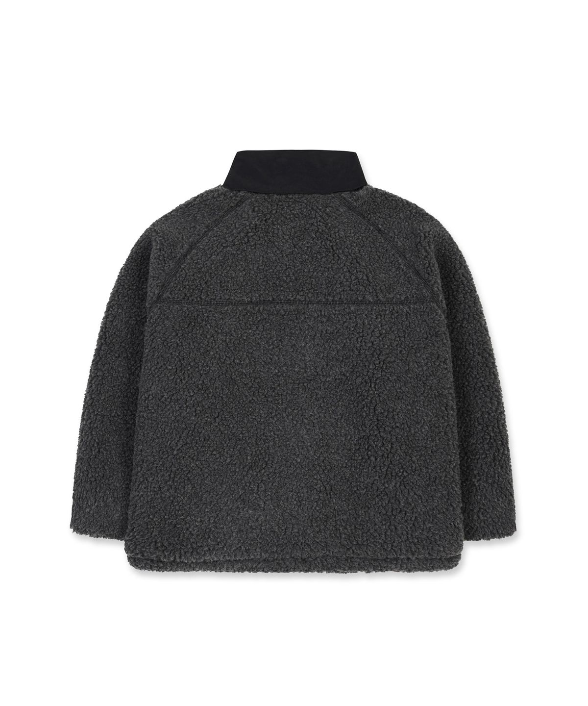 브라운브레스 키즈(BROWNBREATH KIDS) KIDS WOVEN MIX FLEECE JACKET - CHARCOAL