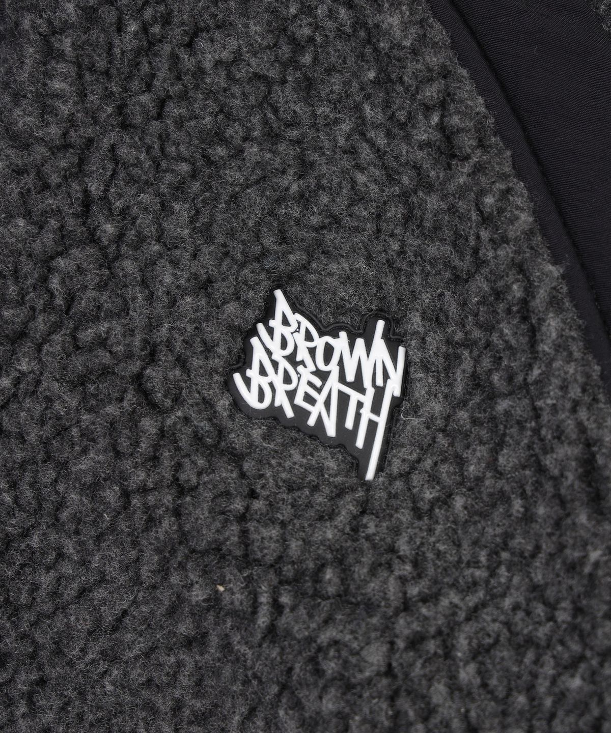 브라운브레스 키즈(BROWNBREATH KIDS) KIDS WOVEN MIX FLEECE JACKET - CHARCOAL