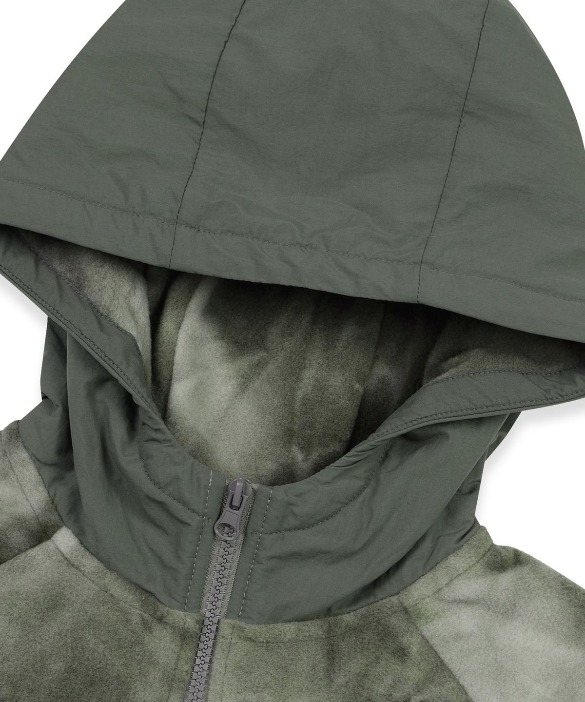 브라운브레스 키즈(BROWNBREATH KIDS) KIDS WOVEN MIX FLEECE HOOD ZIP UP - MINT