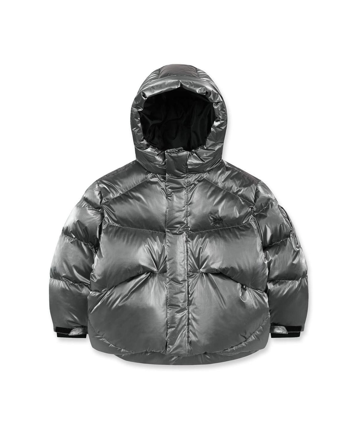 브라운브레스 키즈(BROWNBREATH KIDS) KIDS TAG GLOSSY DOWN JUMPER - GREY