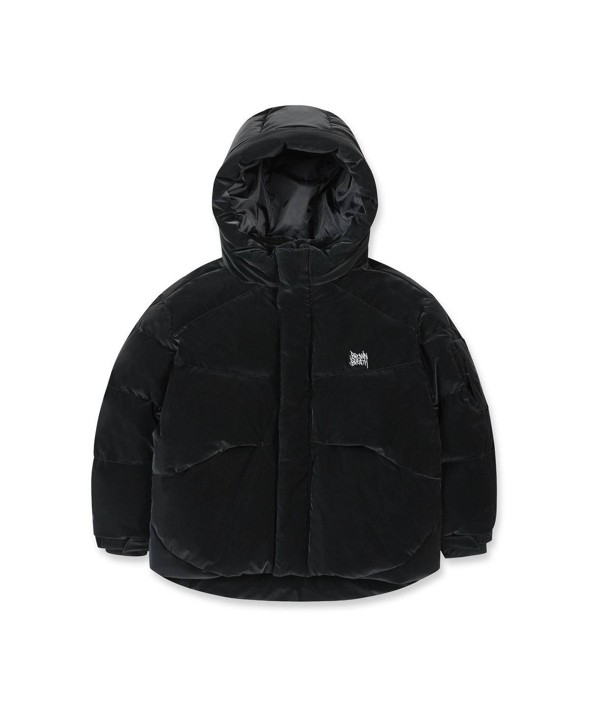 브라운브레스 키즈(BROWNBREATH KIDS) KIDS TAG GLOSSY DOWN JUMPER - BLACK