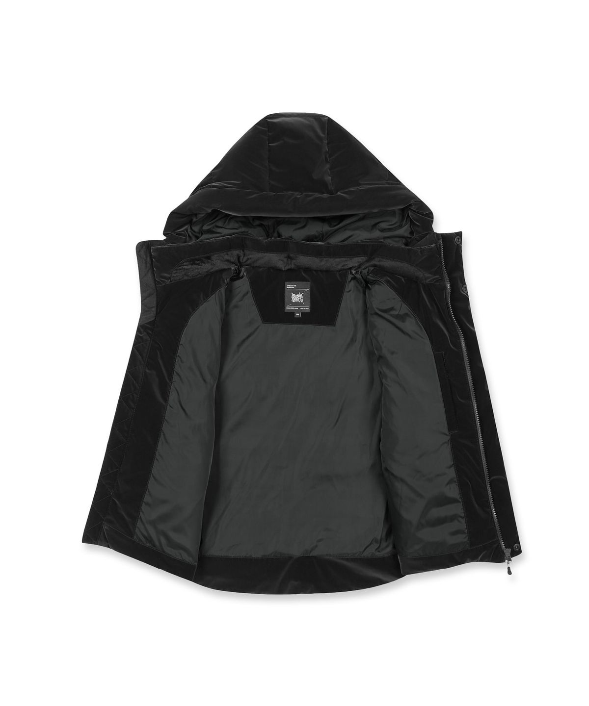 브라운브레스 키즈(BROWNBREATH KIDS) KIDS TAG GLOSSY DOWN JUMPER - BLACK