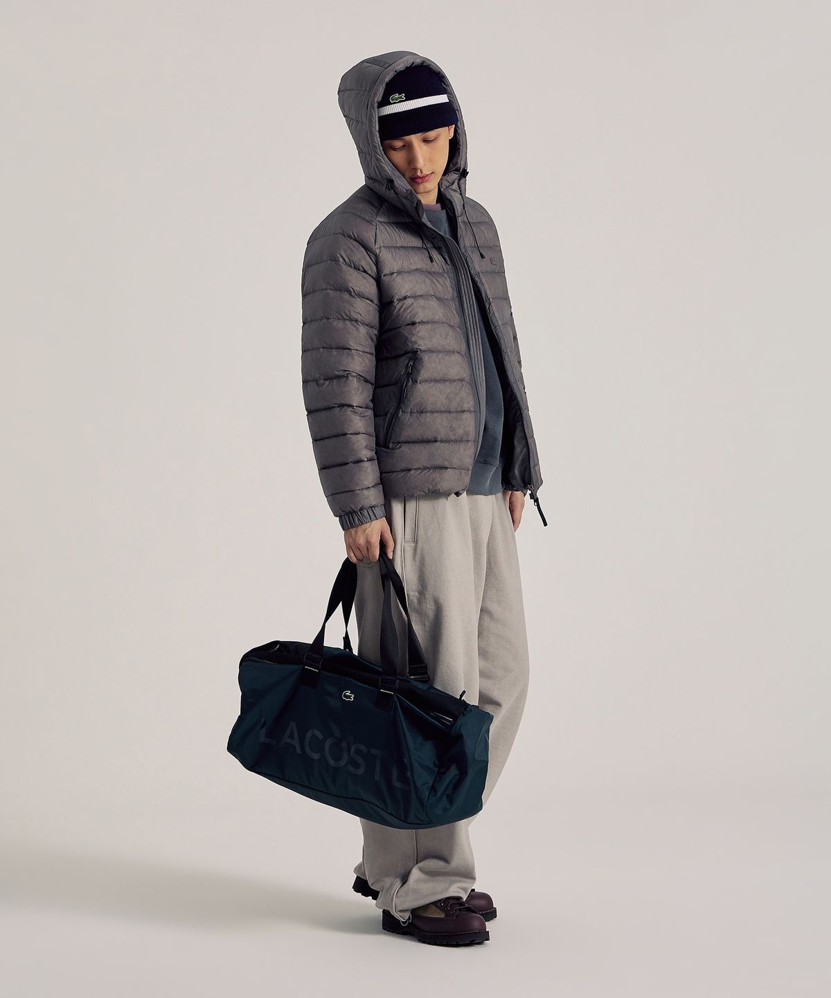 라코스테(LACOSTE) 남성 쉬어 후드 경량 미스트 구스 다운 점퍼 BH872E-56N 3L6