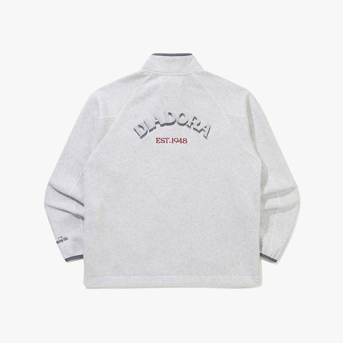 디아도라(diadora) 클럽 하우스 플리스 자켓 MELANGE GREY