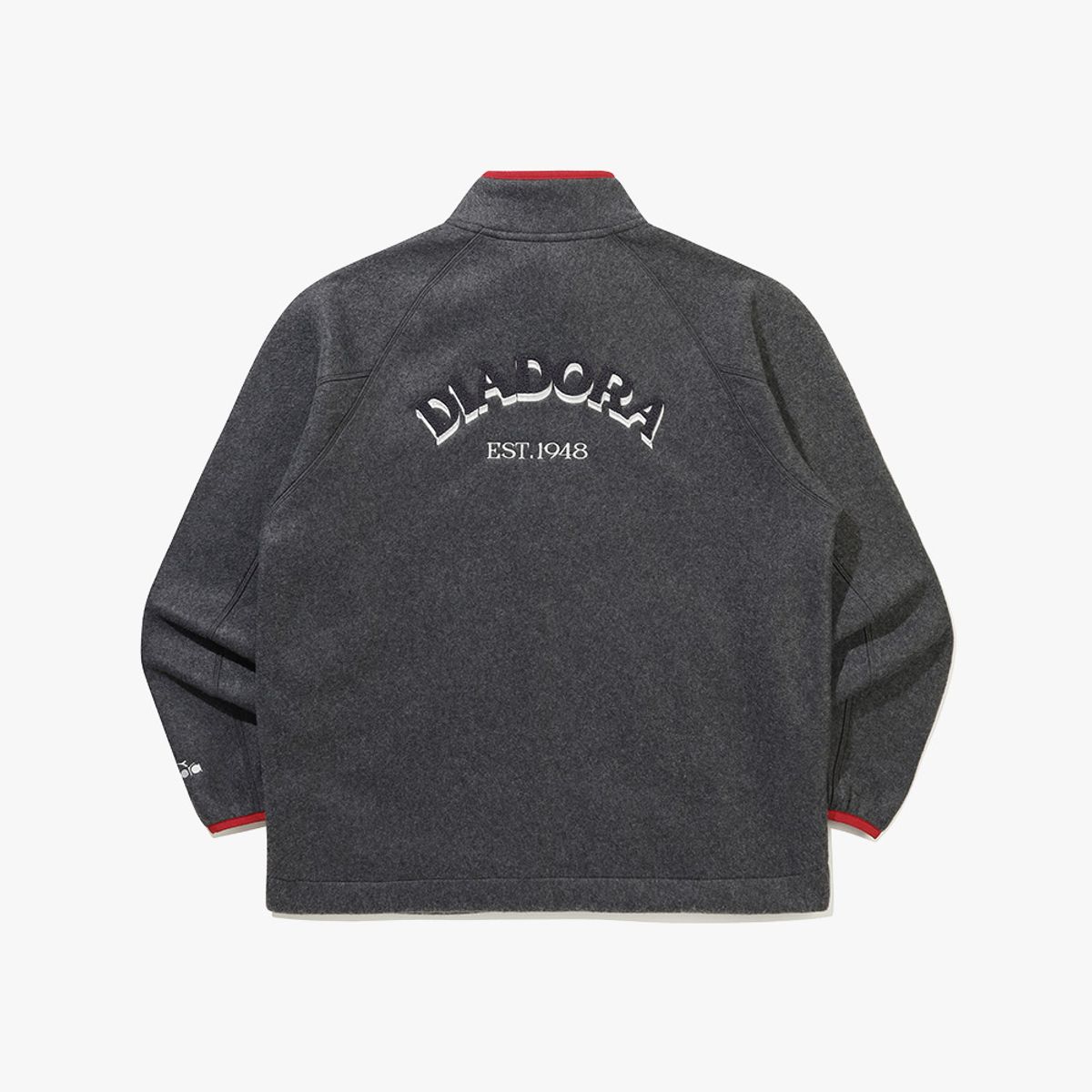 디아도라(diadora) 클럽 하우스 플리스 자켓 CHARCOAL
