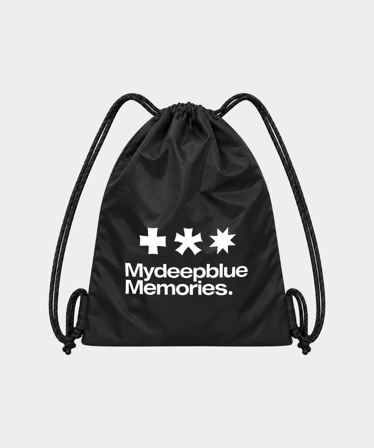 마이딥블루메모리즈(MY DEEP BLUE MEMORIES) MM LOGO GYM SACK (BLACK)