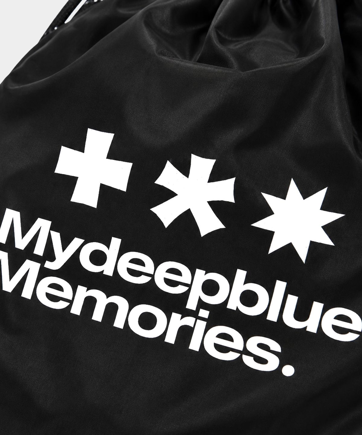 마이딥블루메모리즈(MY DEEP BLUE MEMORIES) MM LOGO GYM SACK (BLACK)