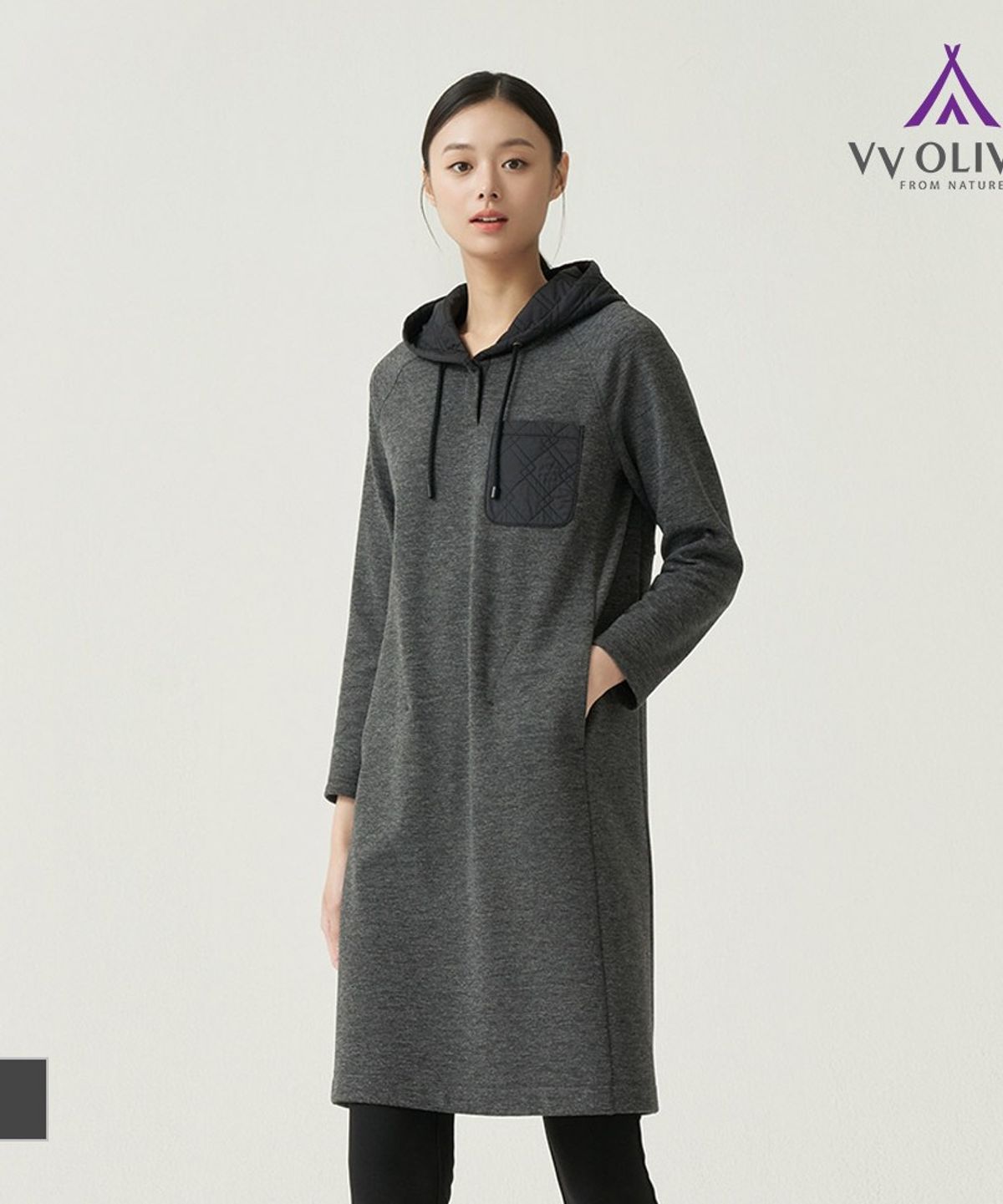 비비올리비아(VVOLIVIA) 패딩후드 원마일 원피스_VVBOAYW9161
