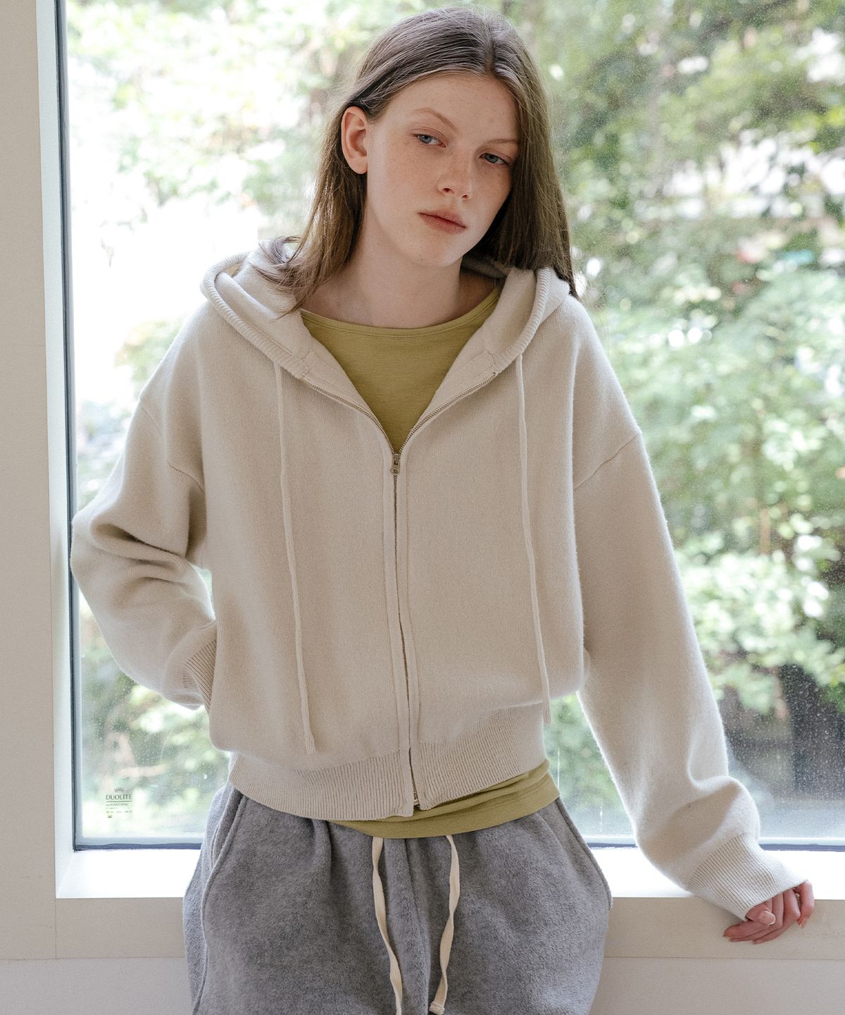 틸아이다이(TILL I DIE) Merino wool double knit zip-up [TIWT04CD04]_Gray