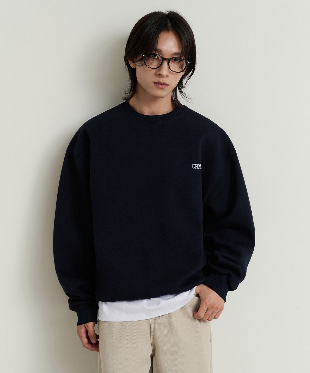 크레드먼스(CREEDMENS) [기모/논기모] CRMS 바시티 로고 맨투맨