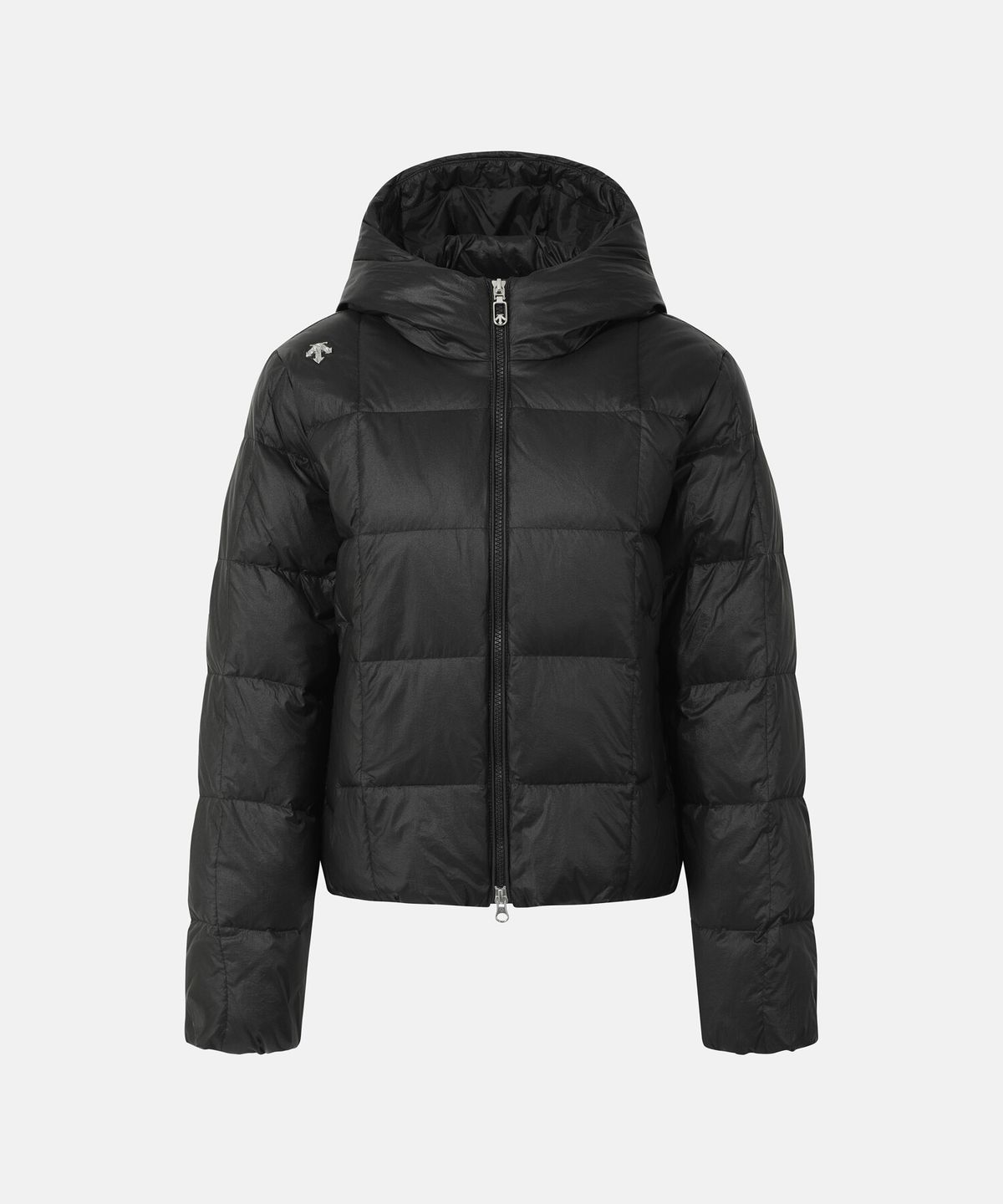 데상트(DESCENTE) 여성 퀼팅 중경량 다운 자켓 블랙 SR422SDJO7