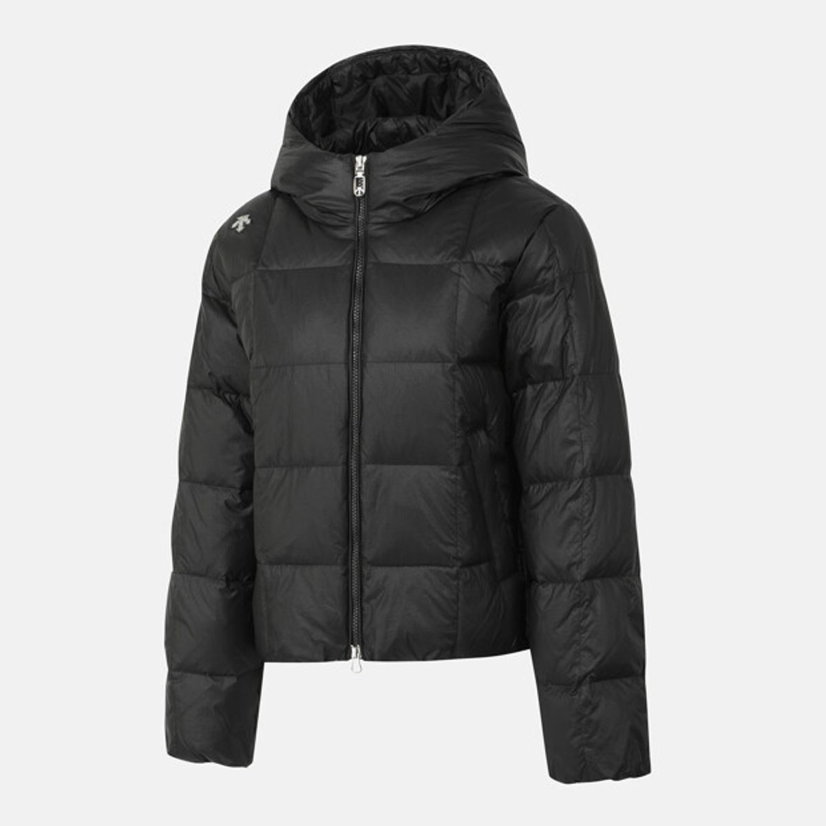 데상트(DESCENTE) 여성 퀼팅 중경량 다운 자켓 블랙 SR422SDJO7