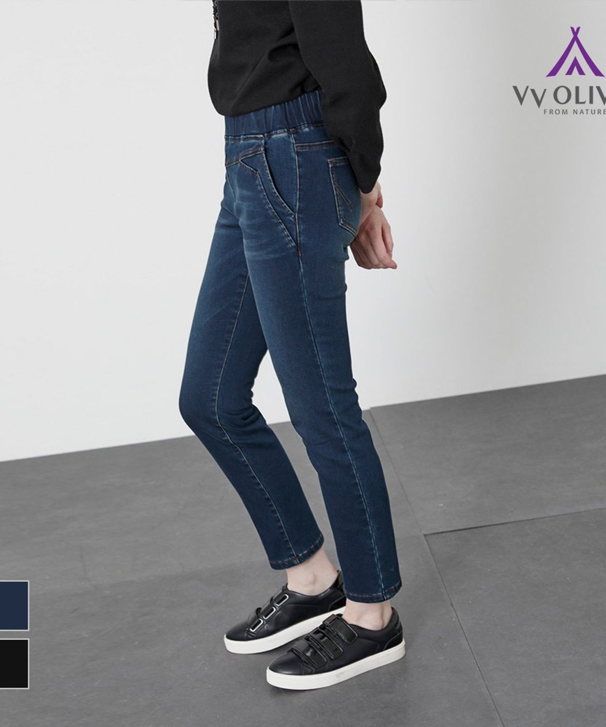 비비올리비아(VVOLIVIA) 데님 스키니 팬츠_VVCMPYW9281