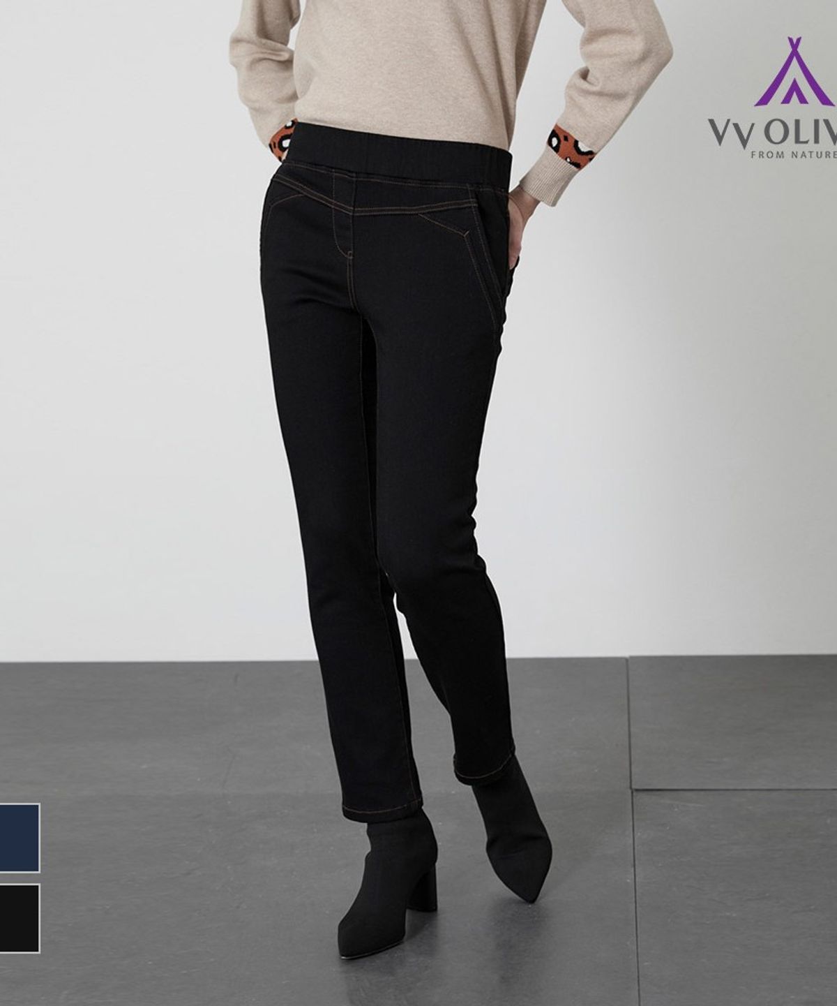 비비올리비아(VVOLIVIA) 데님 스키니 팬츠_VVCMPYW9281