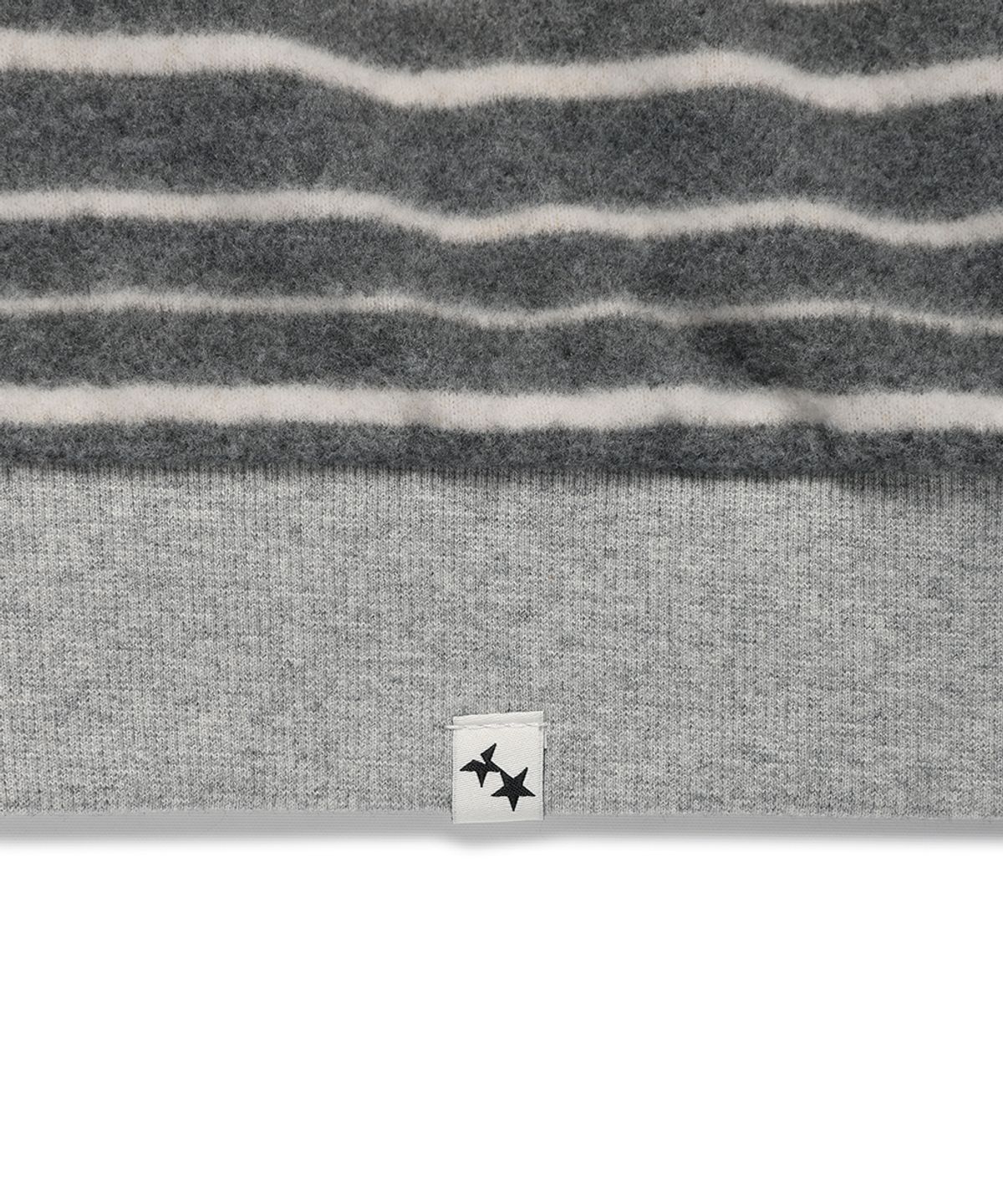 카비시(CAVISH) SOFT STRIPED SHIRRING ZIP UP HOODIE GREY(CV2GFFM483A)