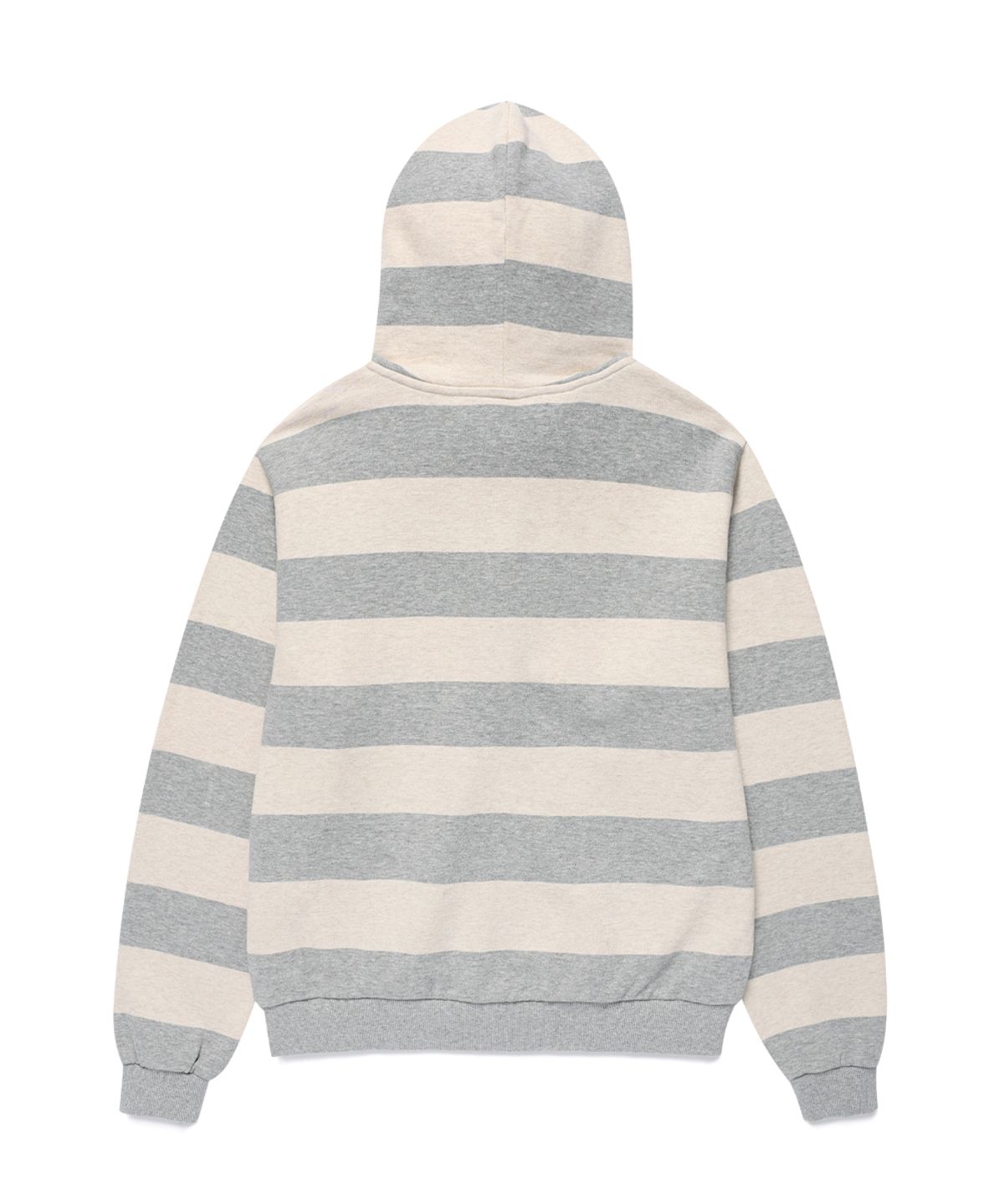 카비시(CAVISH) STRIPED FUR ZIP UP HOODIE GREY(CV2GFFM485A)