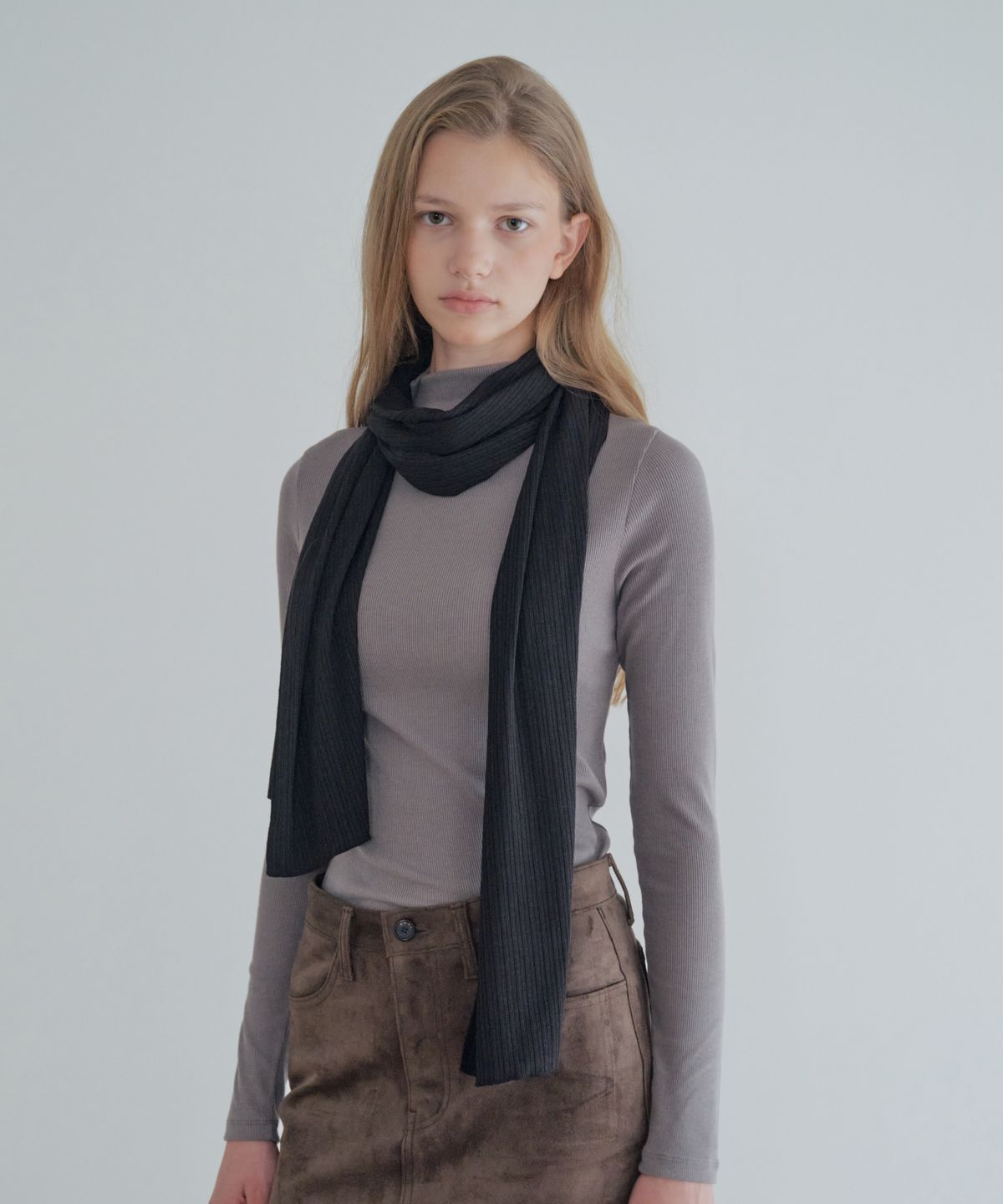그라스플랜(GRASPLAN) Smooth Touch Knit Muffler_5Color