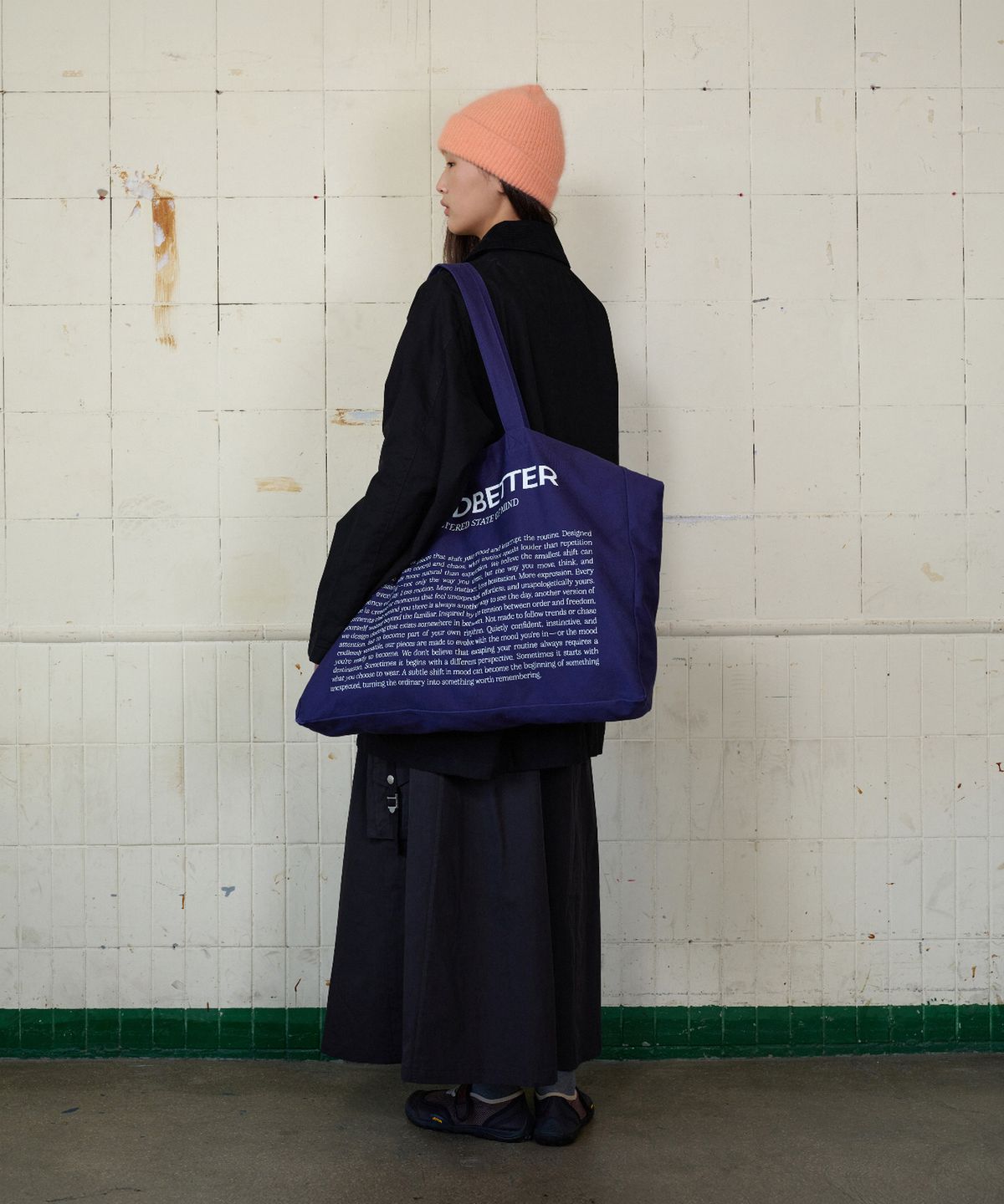 무드베러(MOODBETTER) MOODBETTER GIANT CANVAS BAG NAVY