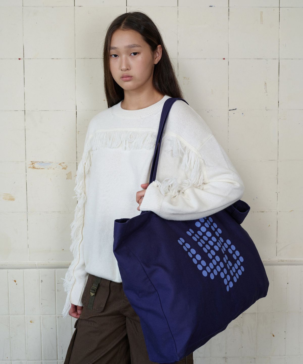 무드베러(MOODBETTER) MOODBETTER GIANT CANVAS BAG NAVY