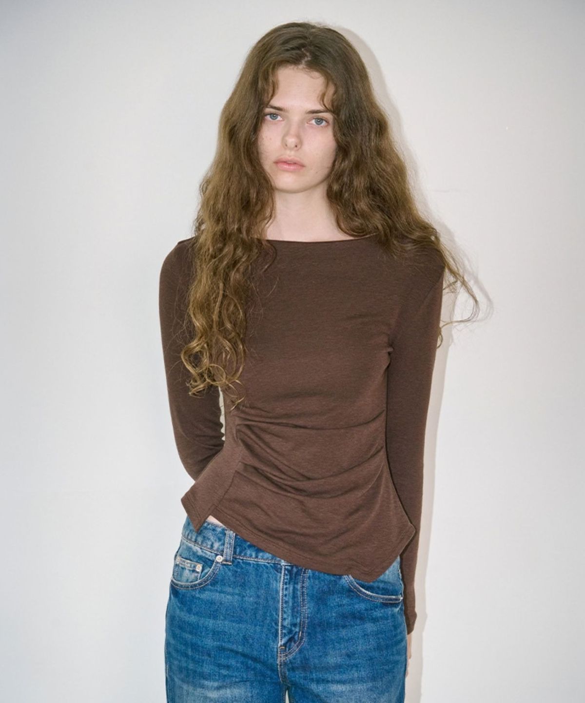 메르시앤에스(MERCIANNES) 오브리 보트넥 롱슬리브