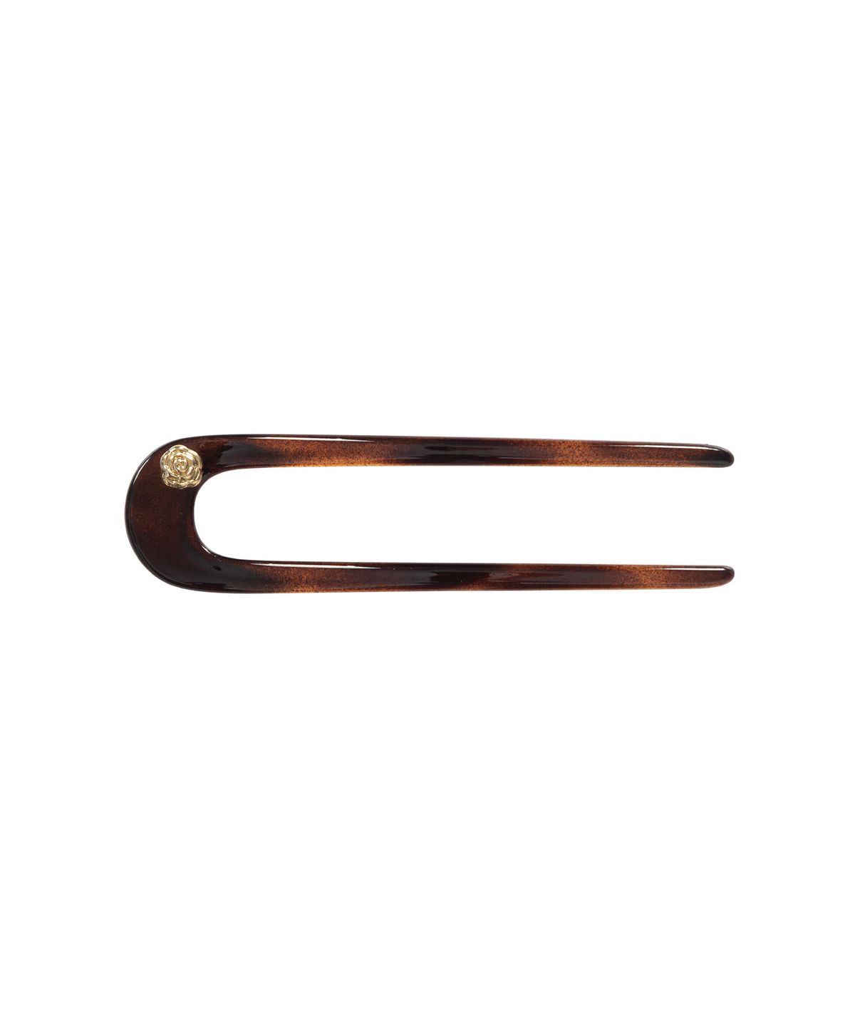 루시르주(LUCIR ZU) Rose U-Line Hair Stick (Brown)