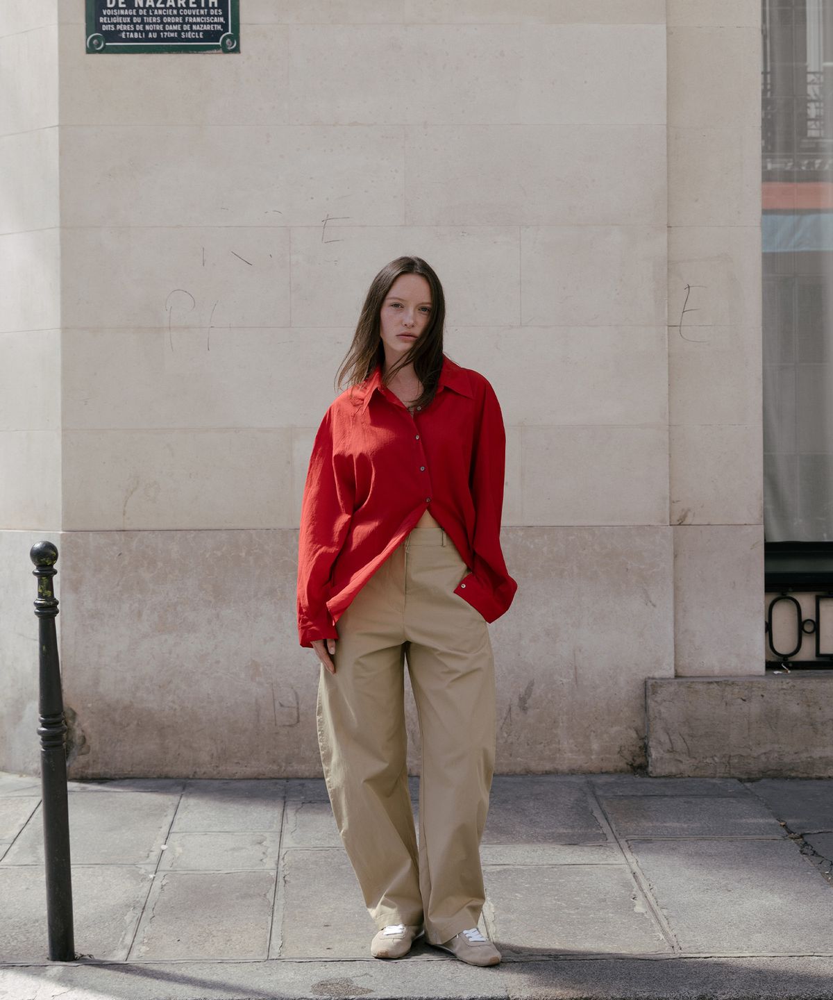 가더(GARDER) Sheef Blouse (Red)