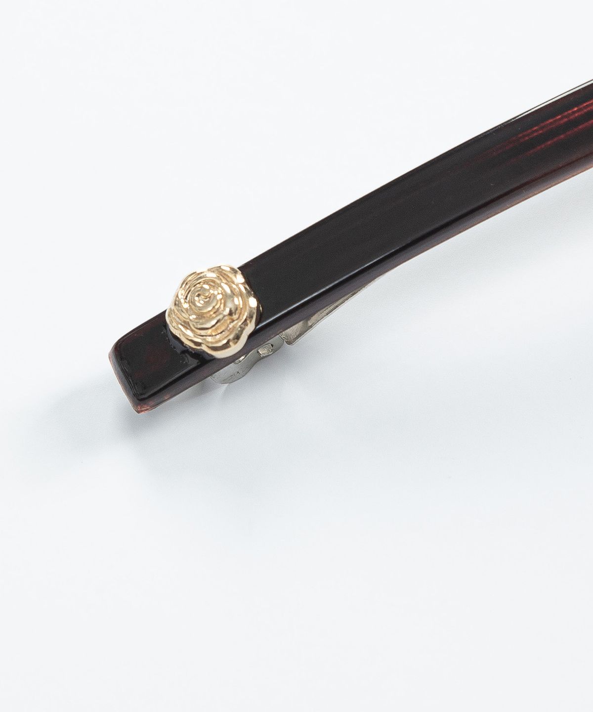 루시르주(LUCIR ZU) Slim Long Rose Hair Pin (Brown)