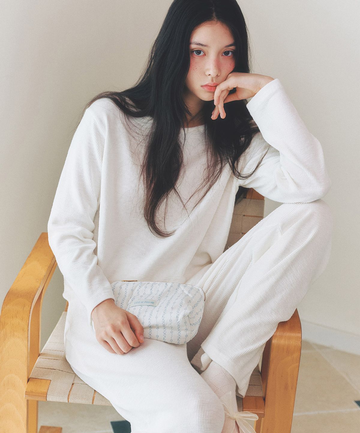 레떼드폴린(LETEDE PAULINE) 셸 패브릭 파우치