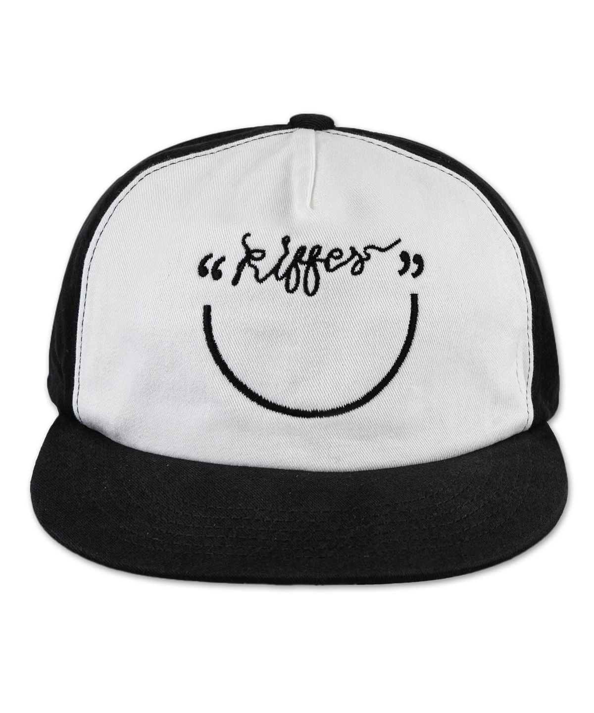 키페(KIFFER) Je Kiffe Smile 5-Panel two-tone ball cap-black