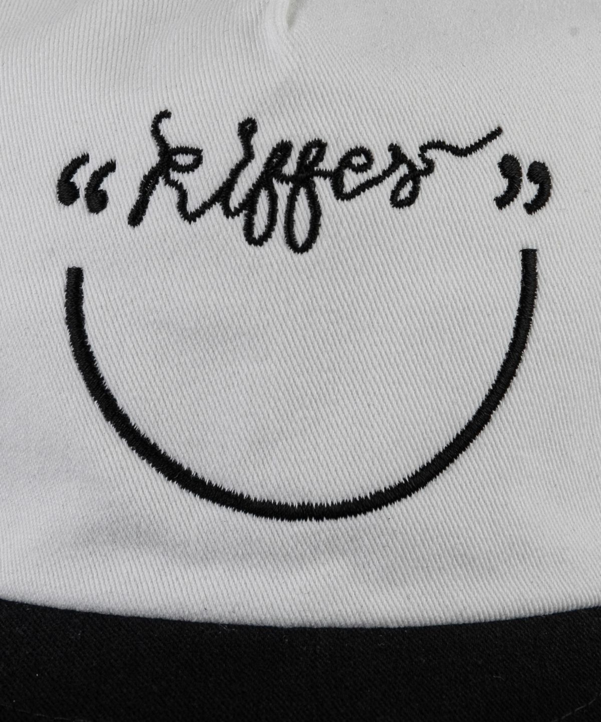 키페(KIFFER) Je Kiffe Smile 5-Panel two-tone ball cap-black