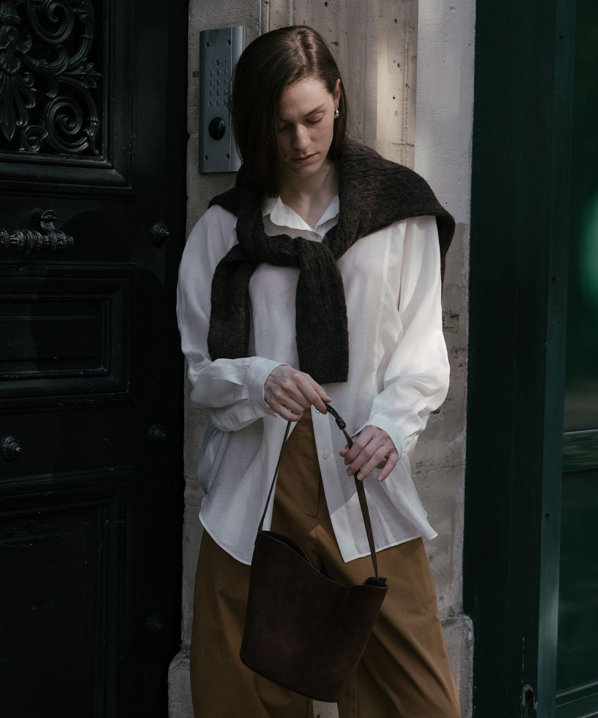 가더(GARDER) Sheef Blouse (White)