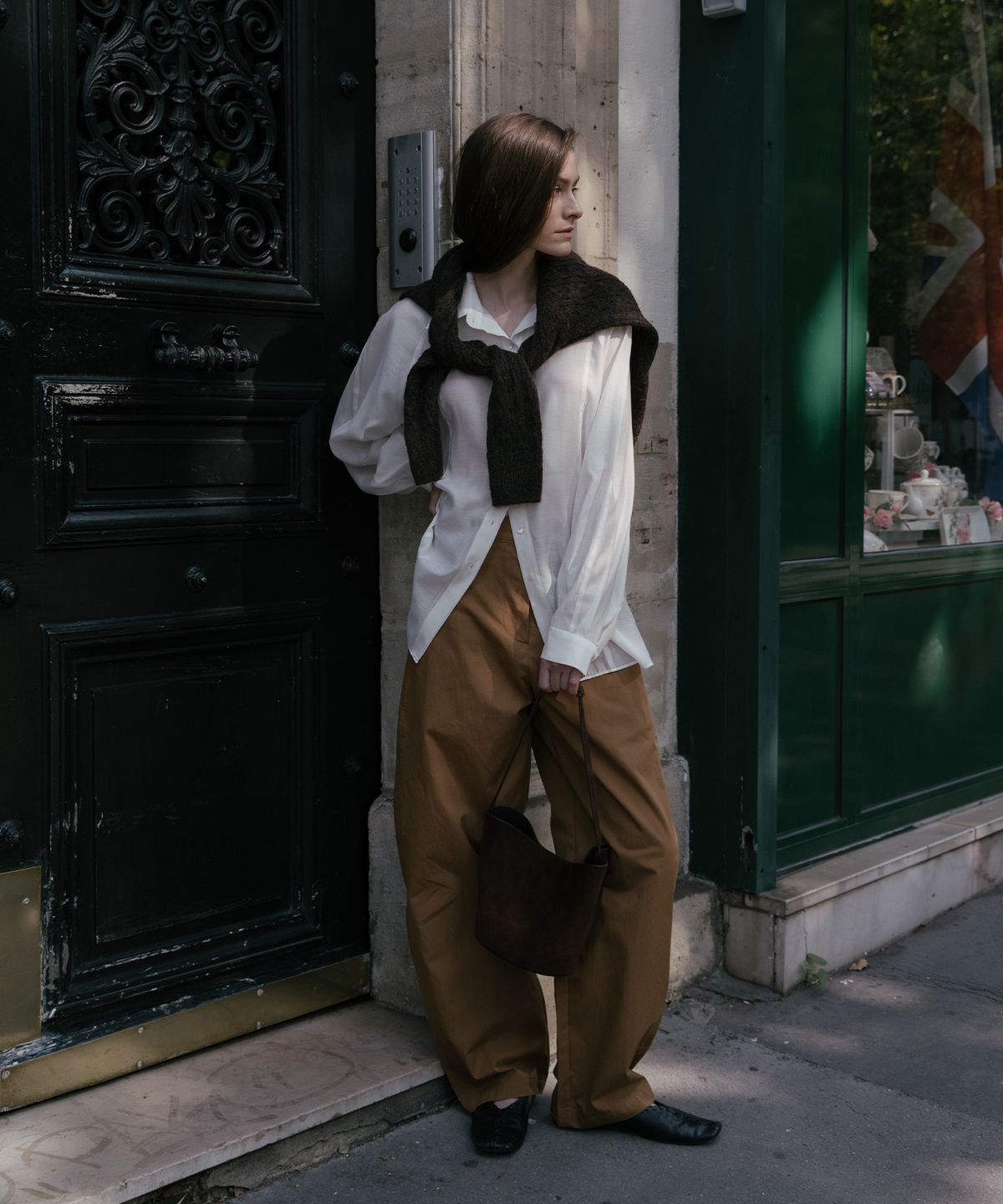 가더(GARDER) Sheef Blouse (White)