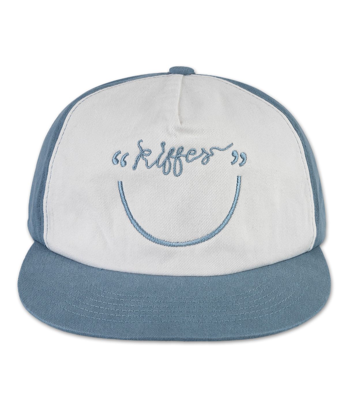 키페(KIFFER) Je Kiffe Smile 5-Panel two-tone ball cap-skyblue