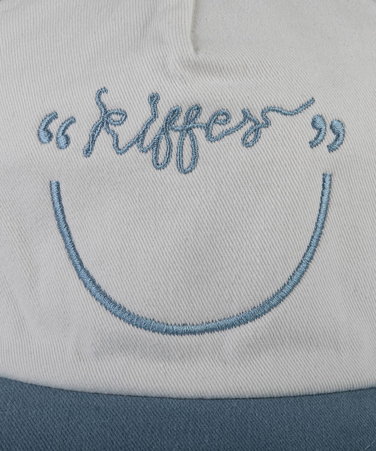 키페(KIFFER) Je Kiffe Smile 5-Panel two-tone ball cap-skyblue