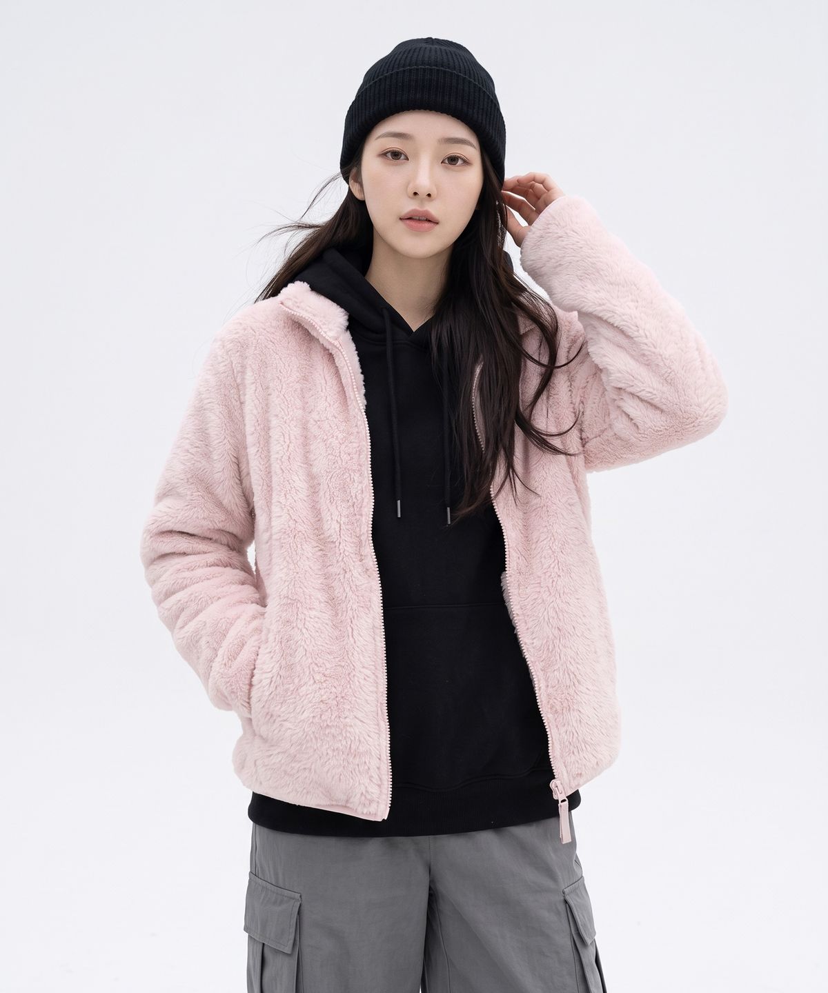 투엘라(2ELA) 남녀공용 윈터베이직 퍼플리스 자켓 8 Colors