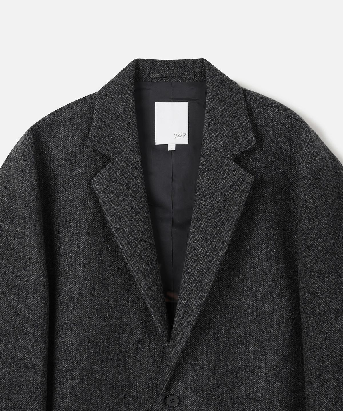 247시리즈(247SERIES) WOOL 헤링본 자켓 CHARCOAL