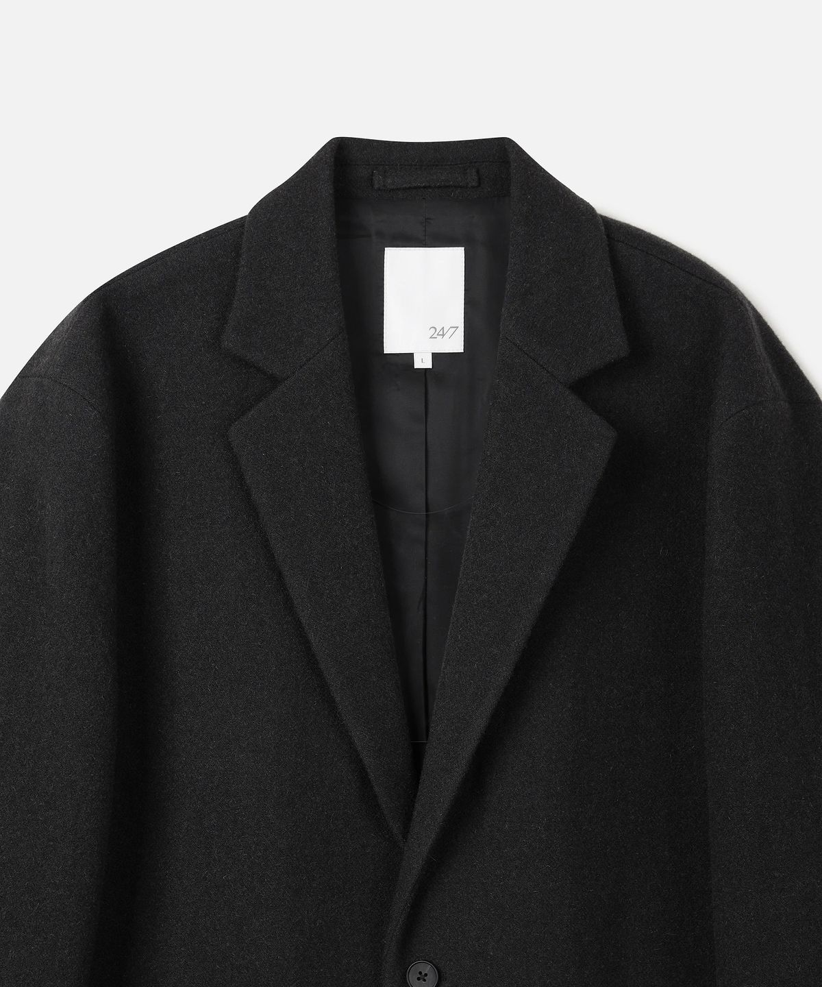 247시리즈(247SERIES) WOOL 헤링본 자켓 BLACK